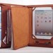 Top grain Multi-functional leather iPad case as your iPad portfolio for your iPad 1 and iPad 2 in Brown