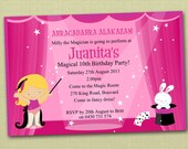 Magician Themed Birthday Invitations - You Print Il_170x135