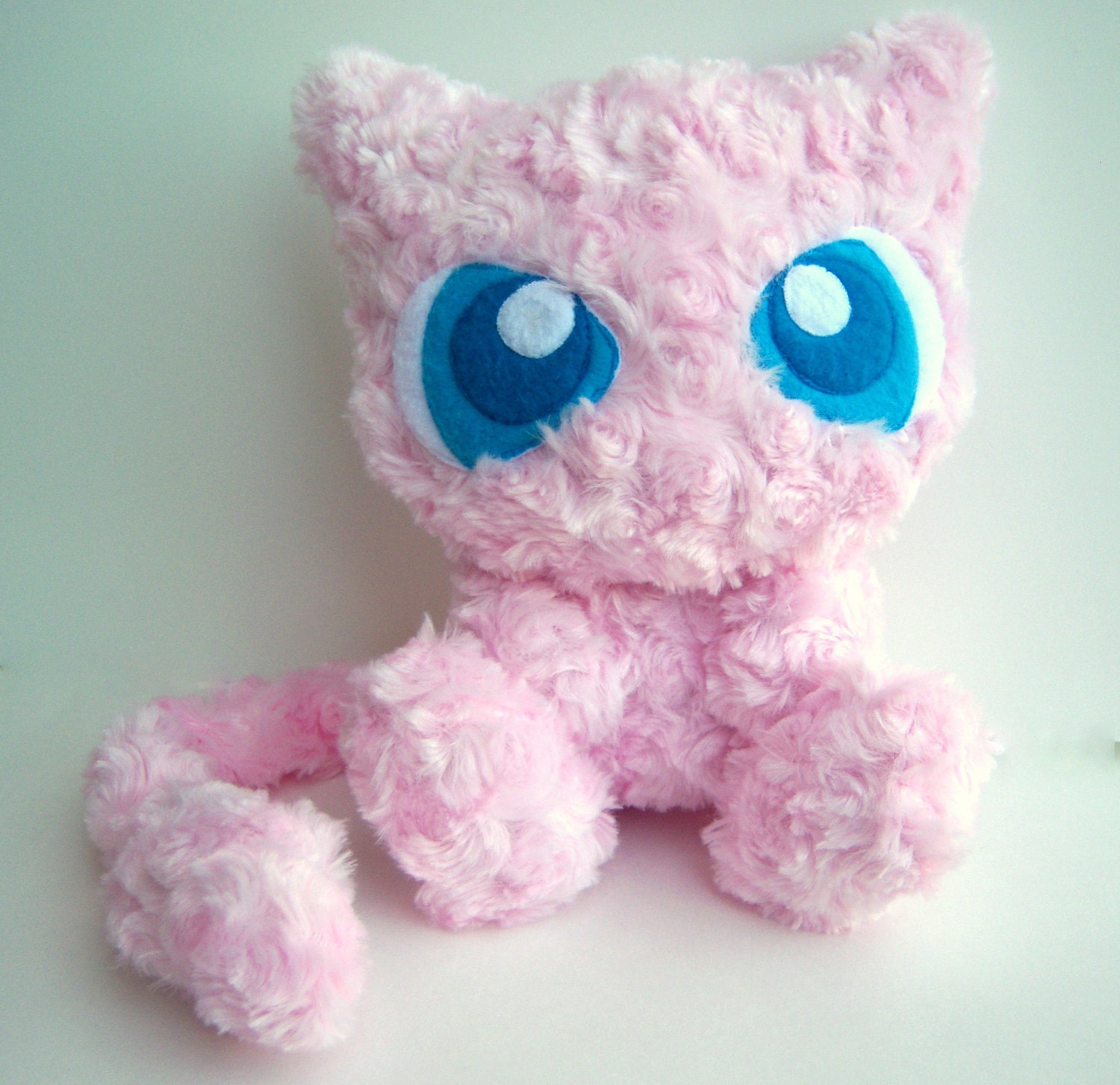 Pokemon Mew Plush Doll: Homemade, Unique, Minky Rose Faux-Fur