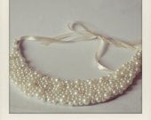 Ivory Pearl Bib Necklace