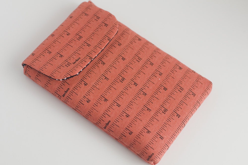 Coral Tape Measure Kindle Fire eReader sleeve