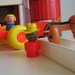 Fisher price Family Farm Barn with Silo  little people toy vintage 1970's toy