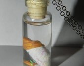 Unisex its a boy or its a girl Baby Bottle and Pacifier in a Bottle Necklace or Keychain