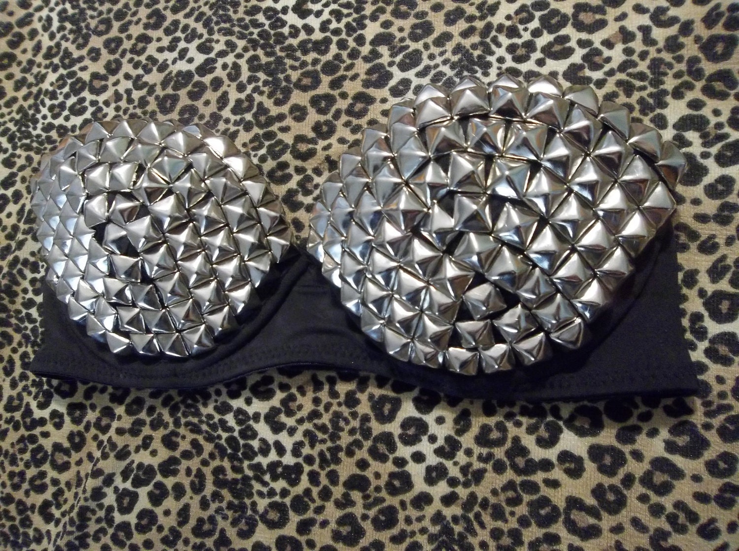 Fully Covered Studded Bra: Cup Sizes A & B
