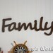 8" Family Sign,Wall hanging, Wooden Family sign, wooden letters,wooden sign, home decor, wood sign, Housewares, Wall Decor