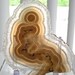 Reserved for Shelley Solar Quartz Stalactite Moss Agate Center 4"