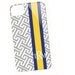 Greek Key Monogram - Navy n Coral, Yellow, or Orange