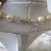 Pearl and Turquoise Gemstone Sterling silver necklace,statement necklace