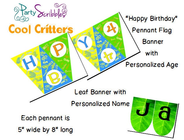 Cool Critters Birthday Banner Il_170x135