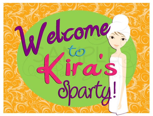 Bright Spa Welcome Sign for Door, Yard or Table Il_170x135
