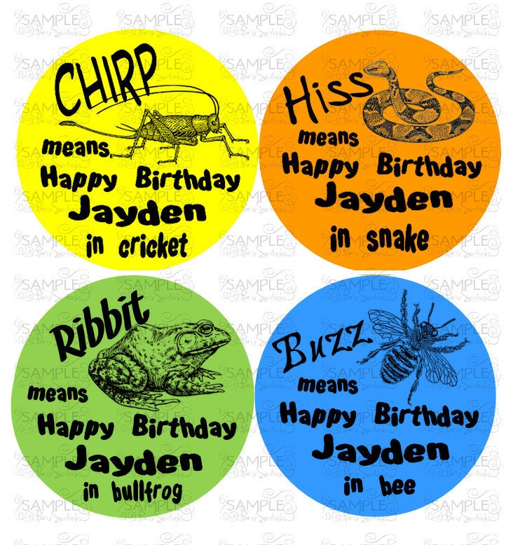 Cool Critters Birthday Sign Circles Il_570xn