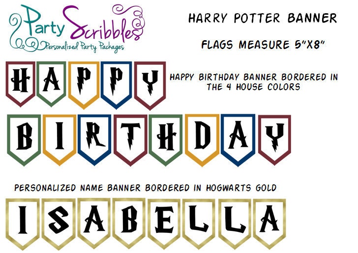 Hogwarts Wizard Banner Il_570xn