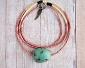 Turquoise Necklace Boho Necklace