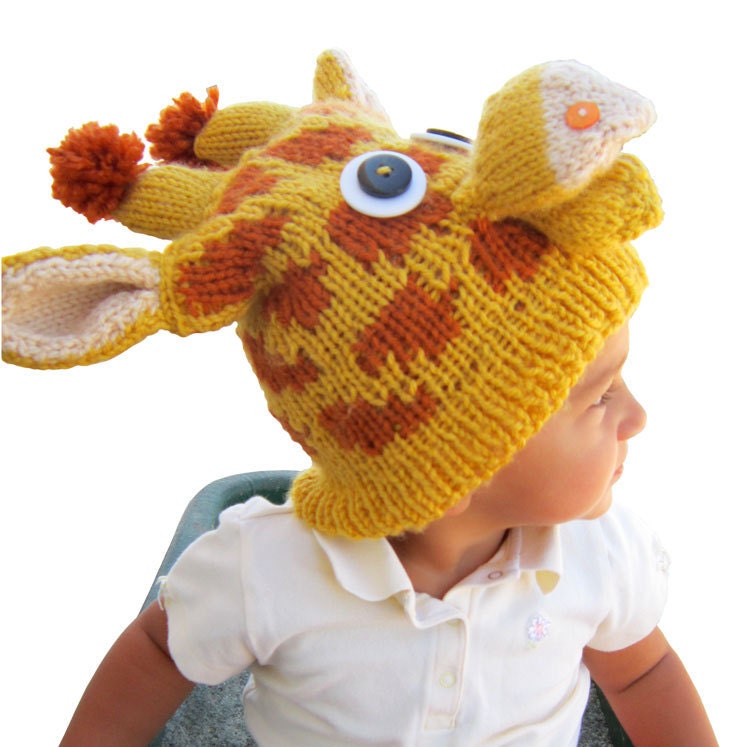 Knitted Giraffe Hat Pattern