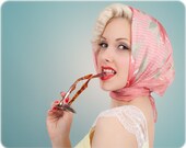 LIMITED EDITION Luna 100% Silk Headscarf, Summer Daisy Print. Perfect for Mothers Day