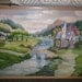 Peaceful Valley, Home Portrait, Church in The Valley Home, Dan Leasure Oil, Framed Art