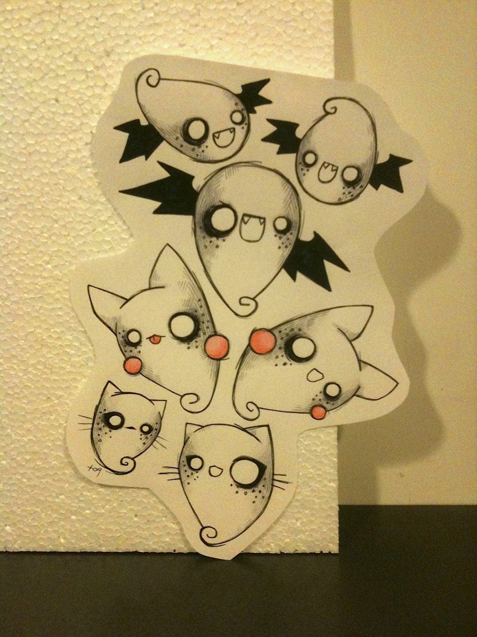 DEAD FLUFFIES - Ghosts - Original illustration