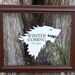 Vinyl Decal - 7" Game of Thrones inspired Direwolf House Stark Crest for Macbook, Laptop, Ipad, etc.