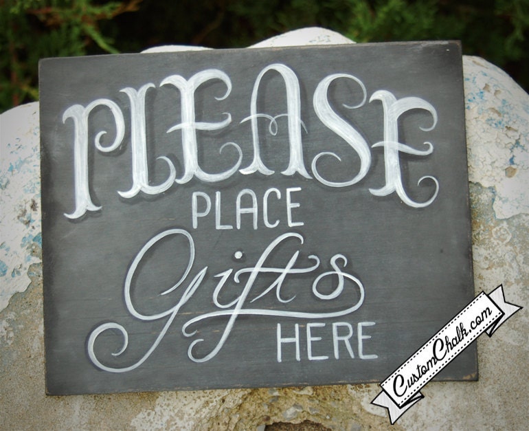 Wedding Gift Table Chalkboard Sign - Wedding Sign - Gift Table Sign