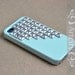 Studded Iphone Case Silver pyramid studs Light Green IPHONE 4/4S Case----for Apple iPhone 4 Case, iPhone 4s Case, iPhone 4 Hard Case