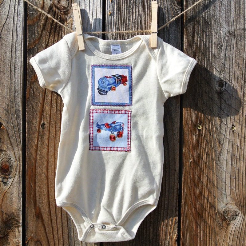 Planes, Trains Onesie