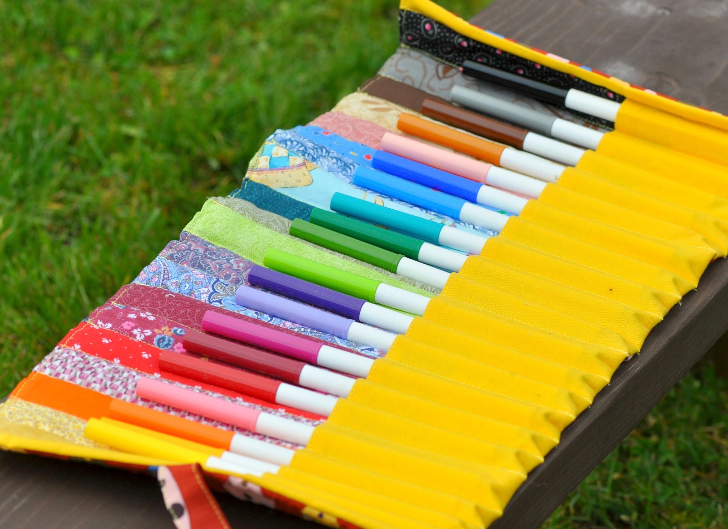 Rainbow Pencil Crayon or Marker Roll