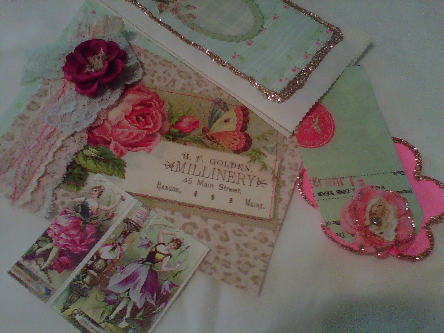Journaling Kit with bits of Ephemera