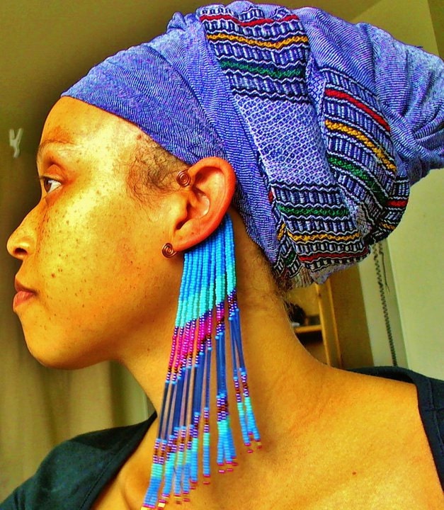 Tropical Oasis Beaded Earcuffs no piericng needed