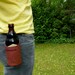 Leather beer drink holster