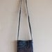Embroidered Cross Body Bag,with Beads, Recycled Denim Jeans