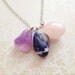 Natural Gemstone Necklace. You Choose. Custom. Amethyst. Sodalite. Rose Quartz. Long Necklace. Minimalist. Summer. Boho. Blue. Pink. Purple.