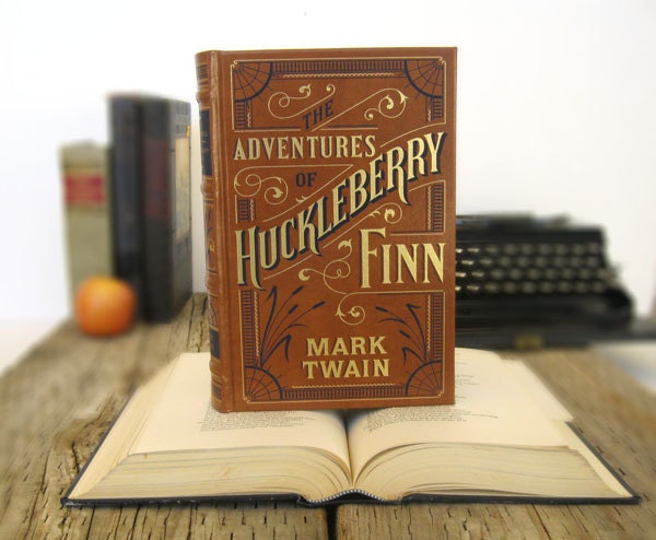 Kindle Cover or Nook Cover- Ereader Case made from a Book- Huckleberry Finn