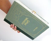 Book Clutch Purse- Wuthering Heights by Emily Bronte- Green