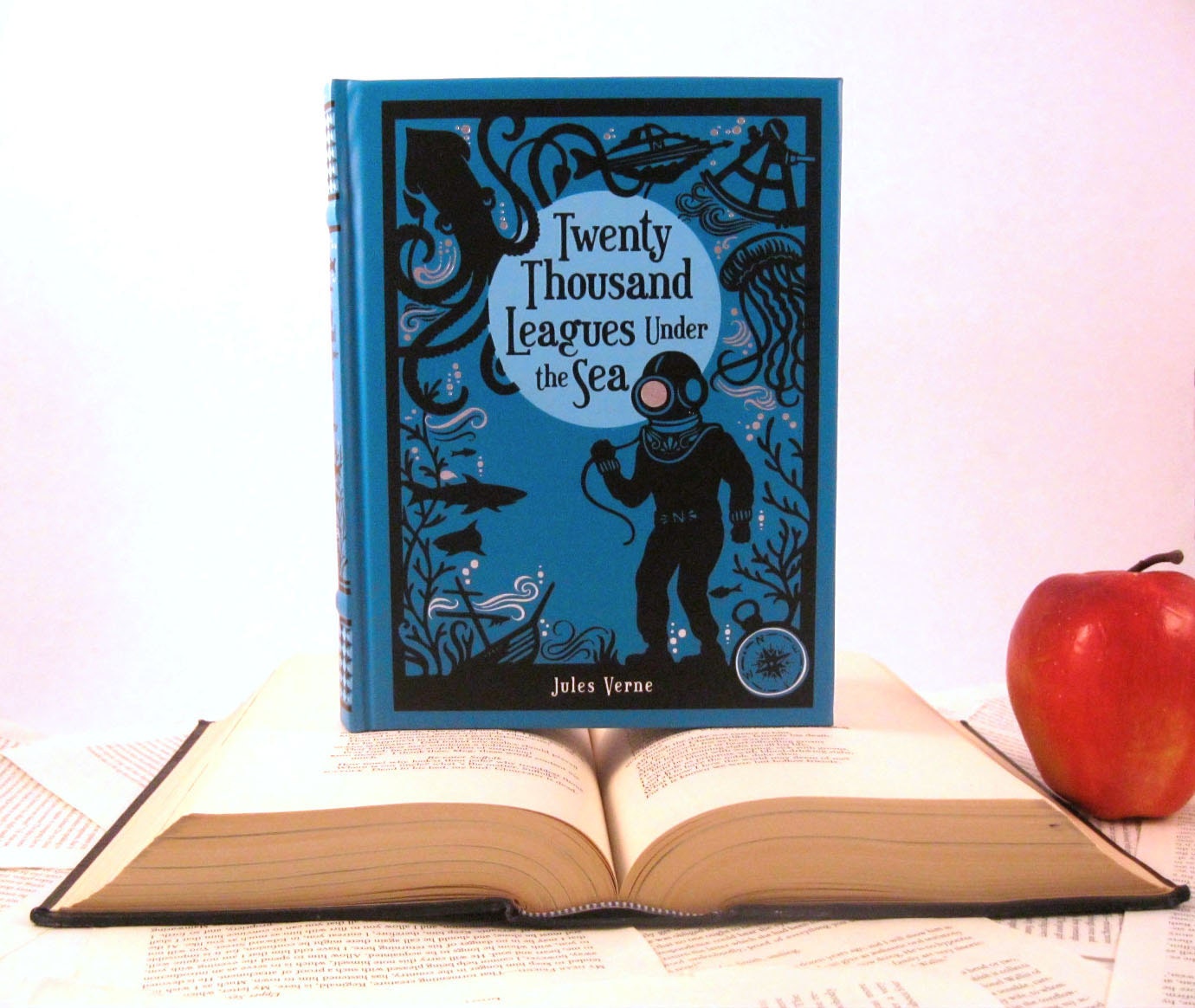 Kindle Cover or Nook Cover- Ereader Case made from a Book- 20000 Leagues Under the Sea