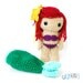 Ariel, from The Little Mermaid - Crochet Amigurumi Doll - MADE TO ORDER