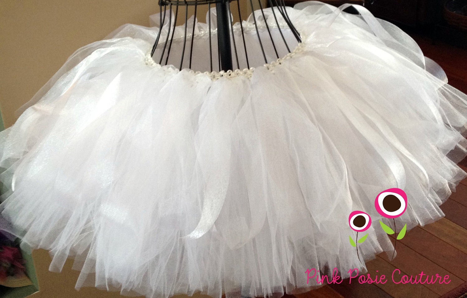 Adult/Teen XS - SM Formal White Shimmer Sparkle Tutu - Bachelorette Tutu - Wedding