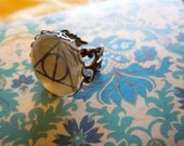 Deathly Hallows Adjustable Ring - Bronze - Harry Potter - Luna Lovegood