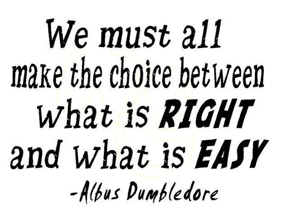 We must all make the choice