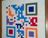 Scan my quilt with your smart phone and get your own Custom handmade QR code quilt