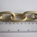 Matte Gold Aluminium Chain 43.5x26.5x6mm