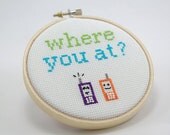 Cross Stitch Pattern Pittsburgh PDF - "Where you at"