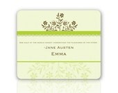 Jane Austen Computer Mousepad with Emma quote