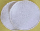 Organic Bamboo Fleece Nursing Pads / FREE wash bag with purchase of 3 or more pairs