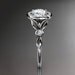 platinum diamond floral wedding ring,engagement ring ADLR129