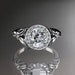 platinum diamond floral wedding ring,engagement ring ADLR129