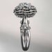14kt white gold diamond floral, leaf and vine "Basket of Love" ring ADLR94 nature inspired jewelry