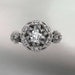 14kt white gold diamond floral, leaf and vine "Basket of Love" ring ADLR94 nature inspired jewelry