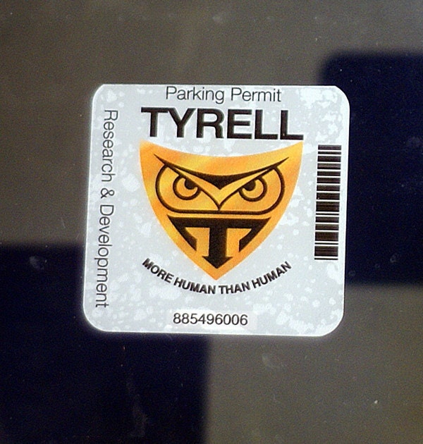 Tyrell Corporation Parking Decal, R&D