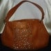 Vintage Genuine Brown Leather 1970s Style Shoulder Bag