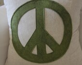Felt Peace Pillow